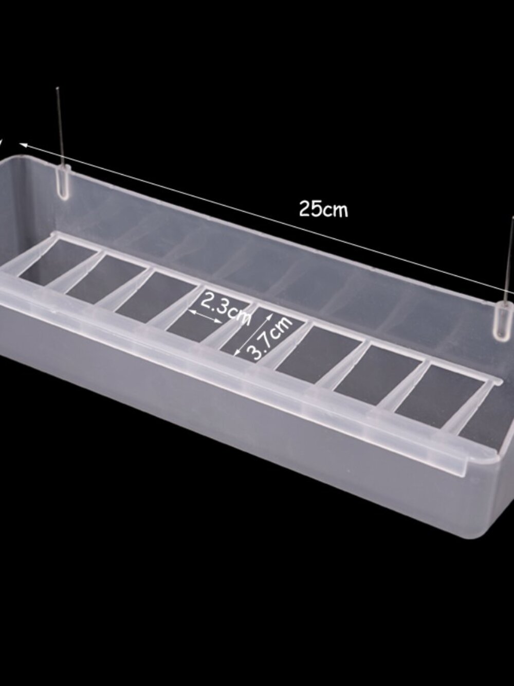 Splashproof Bird Feeder Poultry large size 9.9-inch length New 2X pieces